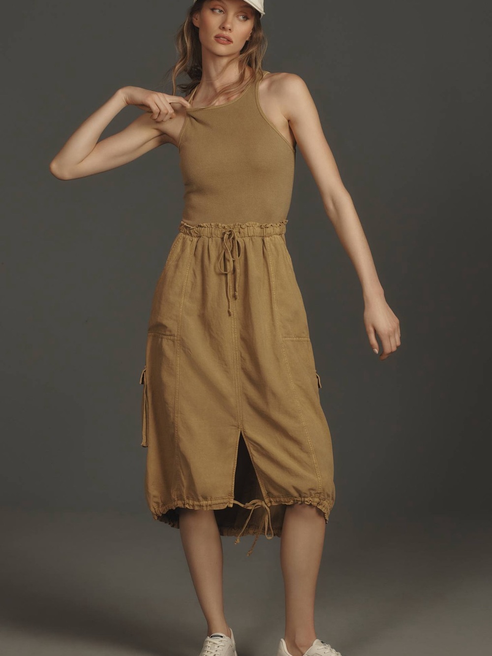 Daily Practice by Anthropologie Be Bold Racerback Twofer Dress
